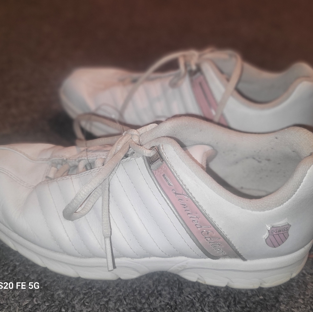 Women size 6 1/2 k swiss limited edition tennis shoes.